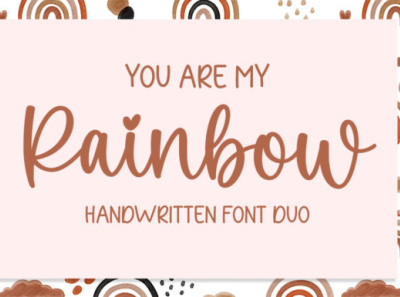 You Are My Rainbow Font app branding crafting design graphic design illustration logo typography ui ux vector