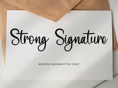 Strong Signature Font 3d animation app art branding crafting design flat graphic design illustration illustrator liga logo motion graphics typography ui ux vector website wedding