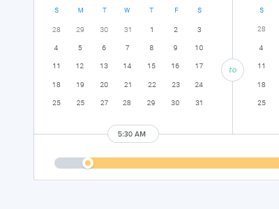 DatePicker calendar datepicker flat kipo slide ui ux web design