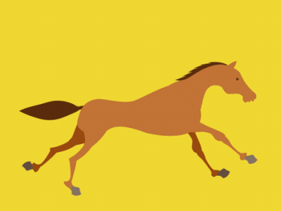 Animated horse
