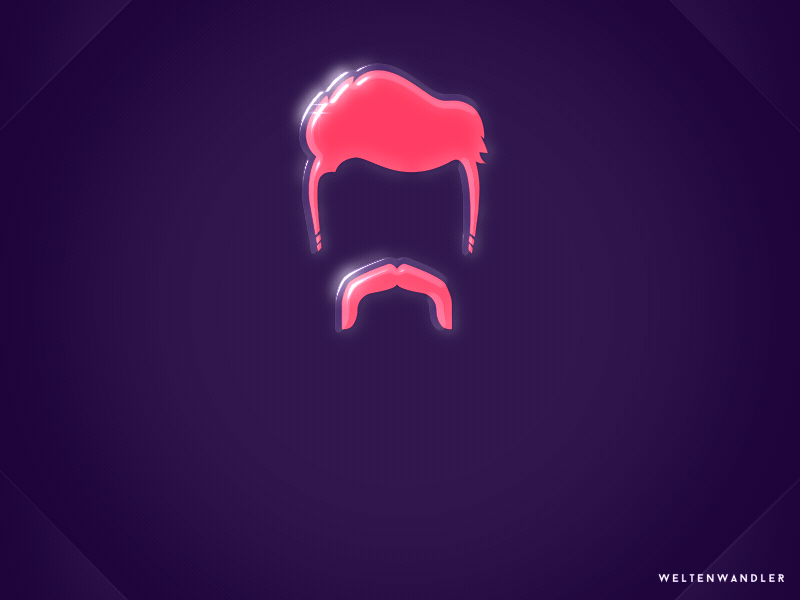 World Beard Day GIF Animation (september 2nd) animation bart beard hair mustache schnauzbart schnauzer vollbart weltenwandler