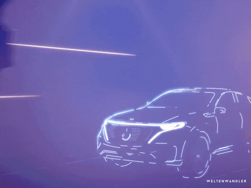 Mercedes EQC Animation animation car ecq electric car electric vehicle mercedes mograph motion motion design motion graphic design seasons weltenwandler wwda