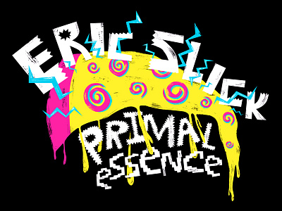 Primal Essence design drawing dribbble graphic design illustration lettering pizza texture typography