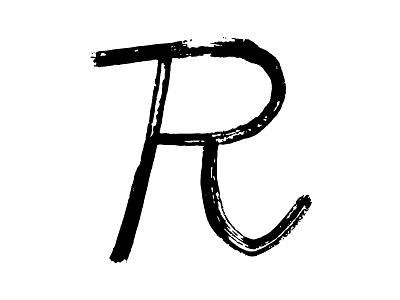 R ink lettering painted texture typography