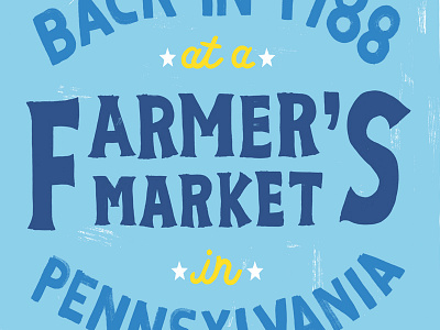 Auntie Anne's Farmer's Market drawing graphic design hand drawn handmade illustration lettering painted texture typography vintage