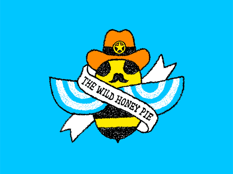 Welcome Campers 3 Sheriff animation bee design drawing illustration logo logo design sheriff texture