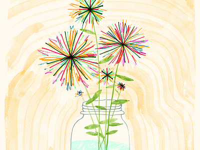 Flowers drawing flowers illustration