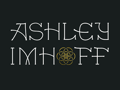 Ashley Imhoff Massage Logo Lockup branding custom identity lettering logo logo design typography vector