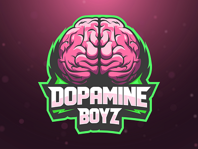 e-sport logo DOPAMINE BOYZ boyz design dopamine e sport esport games gaming illustration logo sticker typography ui