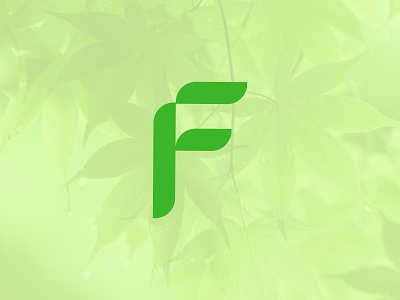 F+Leaf design graphic design illustration logo typography