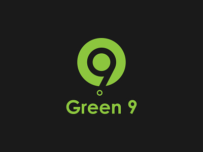 Green 9 branding design graphic design logo
