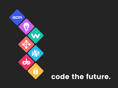 UCLA ACM: Code the Future branding code the future computer science logos rebrand
