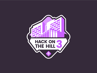 UCLA ACM: Hack on the Hill 3 acm badge hack hackathon hill logo purple ucla