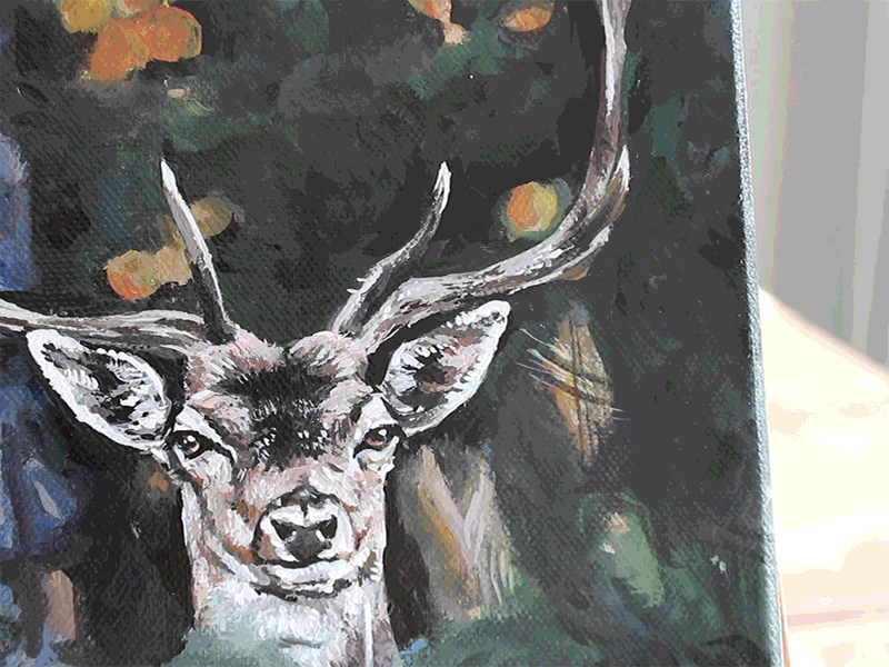 Deer painting acrylic paint acrylic painting animals deer nature painting