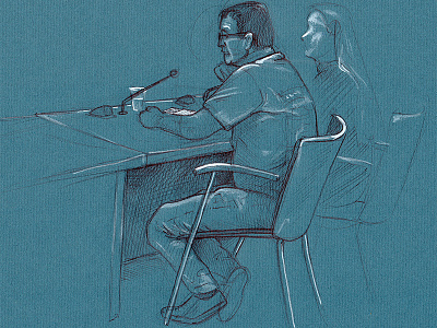 Another courtroom sketch