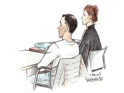 Courtroom sketch court courtroom drawing faces illustration law publication realism sketch