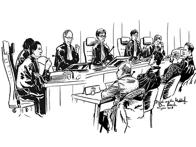 Courtroom VII court courtroom den bosch drawing faces illustration law politiemol realism rechtbank rechtbanktekenen sketch