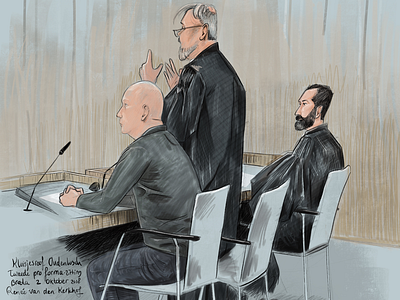 Courtroom sketch bank robbery