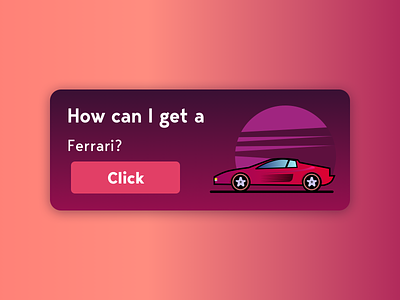 How Can I Get A Ferrari art betting branding car cartoon design digital doodle drawing ferrari gamification graphic design illustration logo sketch sketchapp ui ux uxdesign vector
