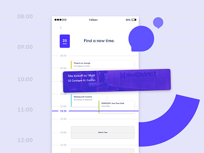 Toodaloo - Calendar UI app app branding brand and identity branding calendar internet meeting simple startup ui ux