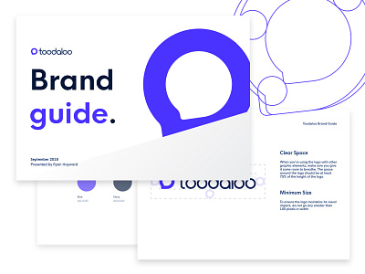 Toodaloo - Brand Guide brand and identity brand guide branding internet logo modern simple startup style guide
