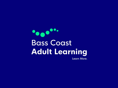Bass Coast Adult Learning Rebrand branding clever education flat learning logo modern rebrand simple