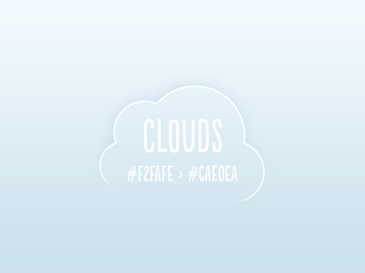 Clouds (let's play with gradients)