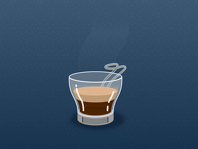 Segafredo Moka Mini coffee glass sketch app