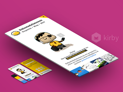 New Homepage 2015 homepage kirby menu portfolio redesign sketch