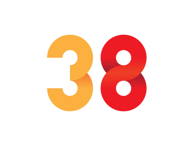 38 - v.B circles number numbers red round yellow