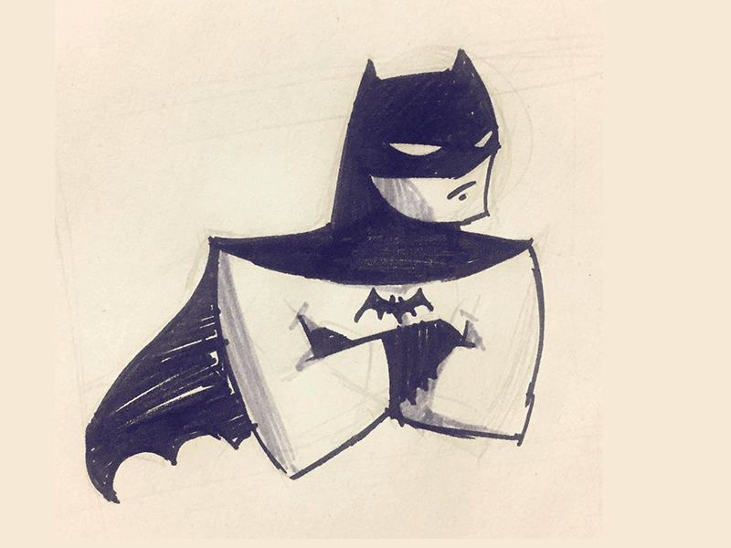 Batman sticker model? batman photoshop polygonal stickers