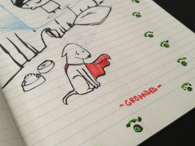 Grounded (Sketch) dog grounded krypto sketch