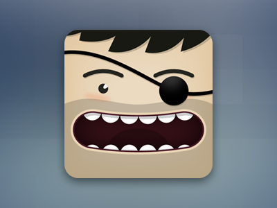 New avatar avatar eyepatch face vector