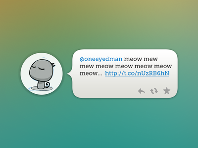 Twitter Notification rebound ^__^ balloon cat notification twitter