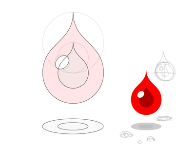 Blood Drops mockup vectorial