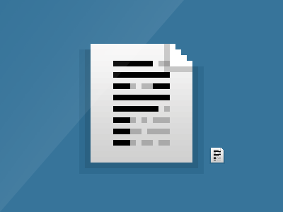 Page icon page pixel art text