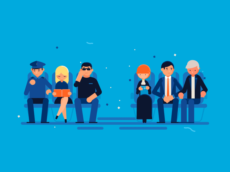 Aeroflot 2d after effects animation flat gif icons illustration