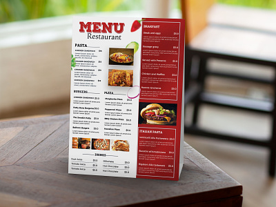 Restaurant Menu bistro burger menu cafe design fast food food menu menu menu design menu template minimalist restaurant menu retro menu simple food menu