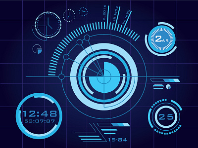 Futuristic Infographic design flat futuristic gide1artstydio icon illustration illustrator infographic support vector