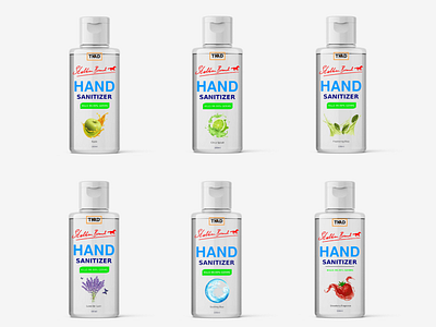 Hand Sanitizer Label Range branding graphic design label product packaging sticker