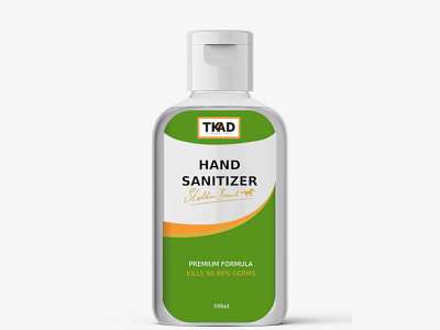 Premium Hand Sanitizer Label branding design graphic design label packaging product