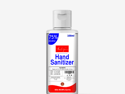 Budget Hand Sanitizer Label graphic design label packaging product sanitizer sticker