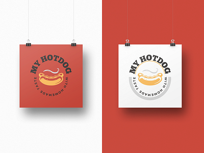 My Hotdog Concept Logo Design branding illustration logo vector