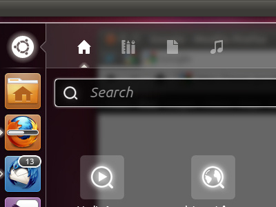 Ubuntu 11.10 Unity Improvements 11.10 dash launcher lenses mockup ocelot oneiric ubuntu unity