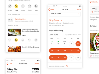 User Interface - Food Tech food tech ios mobile mobile app user interface