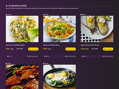 Exclusive & Premium catalogue interface menu premium ui visual design web