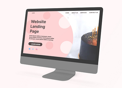 Website Landing Page design ui ux vector websites