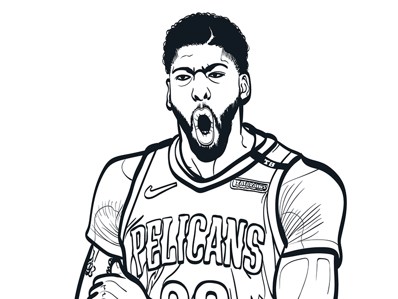 Anthony Davis Drawing Process anthony davis basketball defensive player of the year dpoy mvp nba nbaawards new orleans pelicans sports the brow