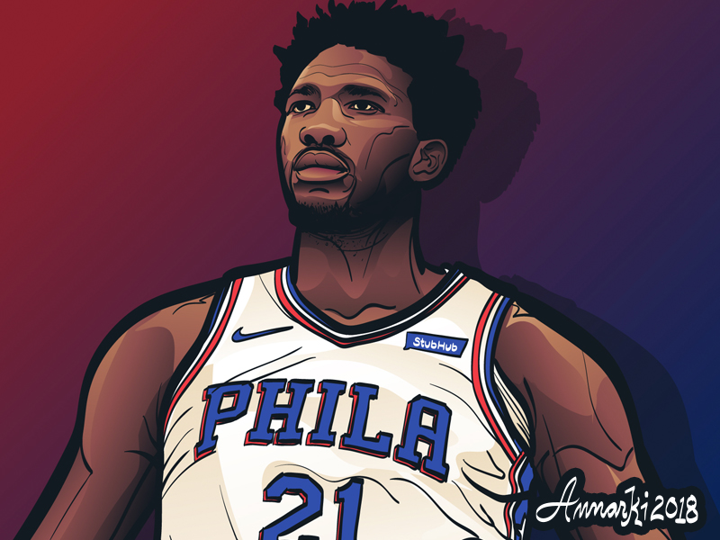 Joel Embiid by A N N A R K I on Dribbble