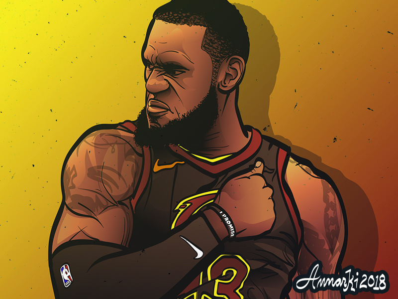 Lebron James by A N N A R K I on Dribbble